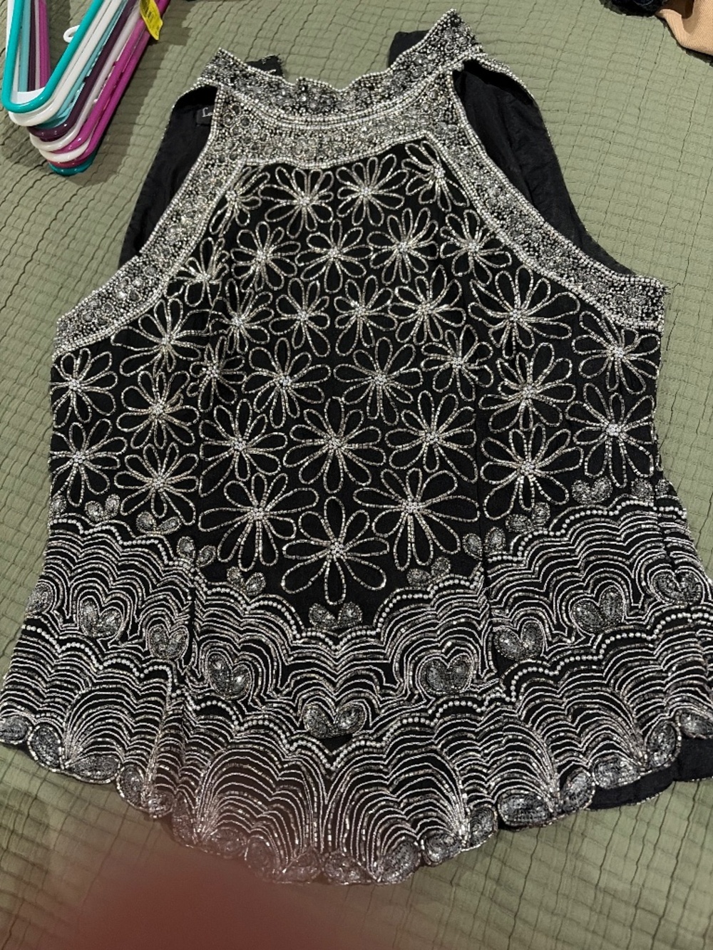 Vintage Laurence Lazar Beaded top